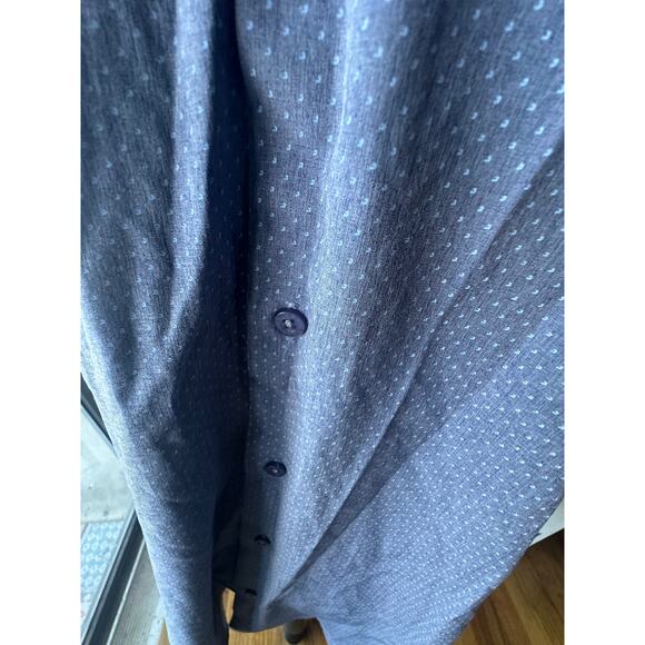 Lucky Brand Men’s Blue Slim Fit Stretch Button-Up Shirt - Picture 3 of 9